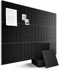 Fluxynara 48" x 36" Large Felt Bulletin Board, Black by FLUXYNARA