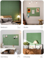 Fluxynara 36" x 24" Large Felt Bulletin Board, Moss Green - Image 7
