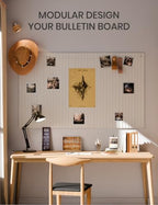 Fluxynara 36" x 24" Large Felt Bulletin Board, Milky White - Image 6