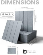 Fluxynara Felt Bulletin Board & Cork Board Alternative, Blue Gray - Image 2