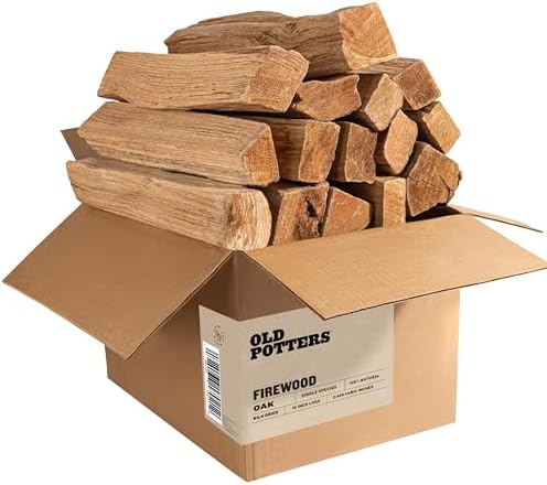 Old Potter Kiln Dried Firewood, ~1.5 Cu Ft ~ 38-45 lbs, for Solo Stove, Firepits and Fireplaces or Cooking, 16 Inch Logs, Oak by AKSquared
