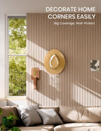 Fluxynara 36" x 24" Large Felt Bulletin Board, Taupe - Image 3
