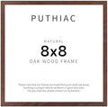 puthiac 8x8 Solid Oak Wood Picture Frame, Walnut, 1 Pack by PUTHIAC