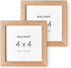 4x4 Picture Frame, Solid Oak Wood 4x4 Photo Frames by TumblerHome