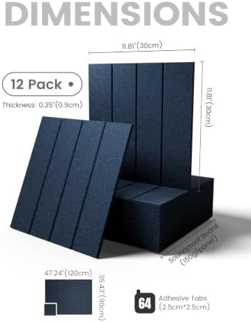 Fluxynara Felt Bulletin Board & Cork Board Alternative, Persian Blue - Image 2