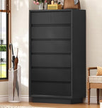 TEENFON 51.6" Tall Dresser for Bedroom, Black Dresser, 7 Drawer Dresser - Image 2
