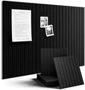 Fluxynara 36" x 24" Large Felt Bulletin Board, Black by FLUXYNARA
