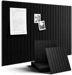 Fluxynara 36" x 24" Large Felt Bulletin Board, Black by FLUXYNARA