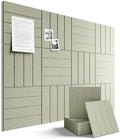Fluxynara 48" x 36" Large Felt Bulletin Board, Sage by FLUXYNARA