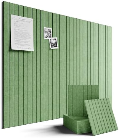 Fluxynara 48" x 36" Large Felt Bulletin Board, Moss Green by FLUXYNARA