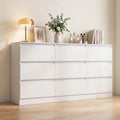 White 9 Drawer Dresser for Bedroom,Modern 59'' Long Dresser with Deep Drawer,Wood Storage Chest of Drawers for Bedroom Living Room,Closet by CIPACHOHOMEFURNITURE
