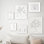 puthiac 10x10 Solid Oak Wood Picture Frames, White, 3 Pack - Image 6