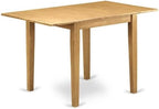 East West Furniture NDNO5-OAK-W 5 Piece Modern Dining Table Set Includes a - Image 3