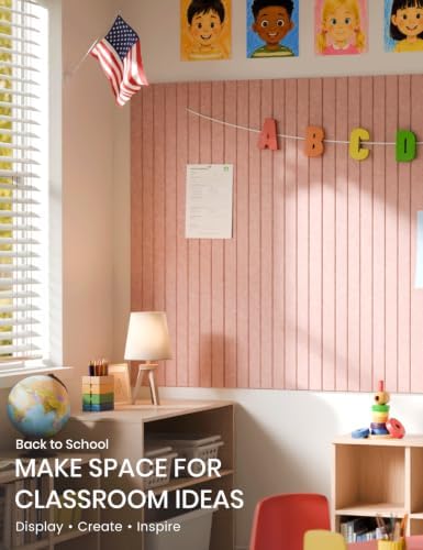 Fluxynara 48" x 36" Large Felt Bulletin Board, Pink - Image 4