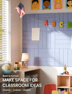 Fluxynara 36" x 24" Large Felt Bulletin Board, Soft Periwinkle - Image 4