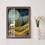 puthiac 18x24 Solid Oak Wood Picture Frame, Walnut, 1 Pack - Image 4