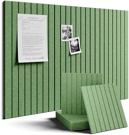 Fluxynara 36" x 24" Large Felt Bulletin Board, Moss Green by FLUXYNARA