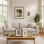 puthiac 8x12 Solid Oak Wood Picture Frames, White, 3 Pack - Image 5