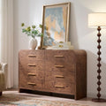 Curved Drawer Dresser for Bedroom with 8 Drawers, 54'' Wide Chest of Drawer by TheBeautyofRusticRefined
