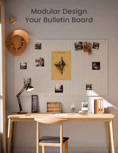 Fluxynara 48" x 36" Large Felt Bulletin Board, Milky White - Image 6