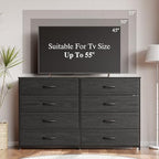 Furnulem Wide Dresser for Bedroom, TV Stand for 55'', 8 Drawer Dorm Dresser - Image 5