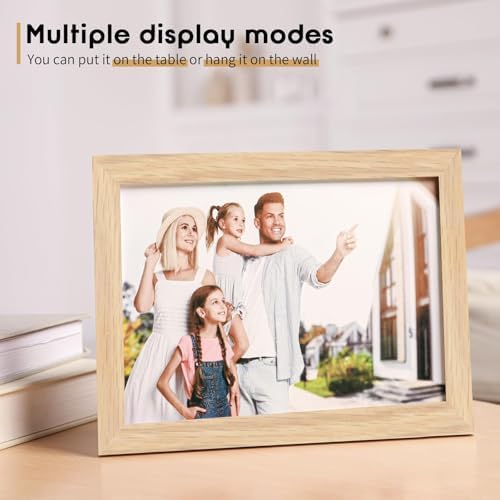 puthiac 8x10 Solid Oak Wood Picture Frames, Natural Oak, 3 Pack - Image 5