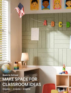 Fluxynara 48" x 36" Large Felt Bulletin Board, Sage - Image 4