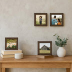 puthiac 6x6 Solid Oak Wood Picture Frame, Walnut, 1 Pack - Image 5