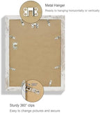 Hongkee 10x13 Picture Frame Set of 4, Made of Real Glass and Distressed White Frame, 10 by 13 Photo for Wall or Tabletop - Display Picture 8.5x11 with Mat or 10x13 Without Mat - Image 5