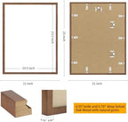 puthiac 20x24 Solid Oak Wood Picture Frame, Walnut, 1 Pack - Image 4