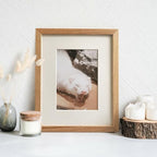8x10 Picture Frame, Solid Wood 8x10 Photo Frame with Mat to 5x7 - Image 2