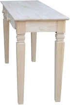 Java Console Table with 2 Drawers, Unfinished - Image 8