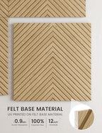 Fluxynara 6-Pack Large Felt Bulletin Board, Natural Oak Pyramid - Image 3