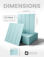 Fluxynara 48" x 36" Large Felt Bulletin Board, Aqua Blue - Image 2