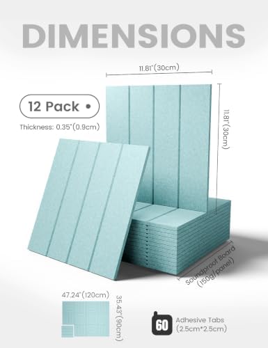 Fluxynara 48" x 36" Large Felt Bulletin Board, Aqua Blue - Image 2