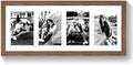 puthiac 8x20 Oak Wood Picture Frame 4Pcs 4x6 Photo Frame, Walnut, 1 Pack by PUTHIAC