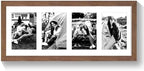 puthiac 8x20 Oak Wood Picture Frame 4Pcs 4x6 Photo Frame, Walnut, 1 Pack by PUTHIAC