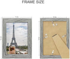 Hongkee 5.5 x 8.5 Diploma Frame Set of 4, Made of Real Glass and Grey Frame, 5.5 by 8.5 Photo for Wall or Tabletop - Image 2