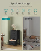 SONGMICS Dresser for Bedroom, Small Dresser with 3 Fabric Drawers - Image 4
