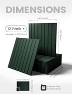 Fluxynara 48" x 36" Large Felt Bulletin Board, Pine Green - Image 2