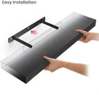 Ballucci Floating Shelf, 2-Pack 24" Black Floating Shelves for Wall, Wood Wall Shelf for Home Décor, Floating Shelves for Bathroom, Living Room, Bedroom, 8" Deep Wall Shelves - Image 4