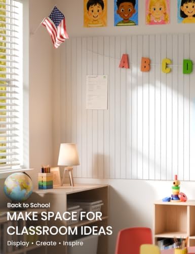 Fluxynara 36" x 24" Large Felt Bulletin Board, Cold White - Image 4