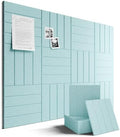 Fluxynara Felt Bulletin Board & Cork Board Alternative, Aqua Blue by FLUXYNARA