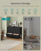 SONGMICS Dresser for Bedroom, Wide Dresser with 7 Fabric Drawers - Image 4