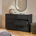 6-Drawer Dresser for Bedroom, 47.2" Wide, Wooden, Black - Image 3