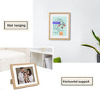 puthiac 8x10 Solid Oak Wood Picture Frame with 6x8 Mat, Natural Oak, 1 Pack - Image 6