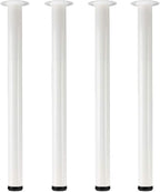 QLLY 28 inch Adjustable Metal Desk Legs, Heavy Duty Furniture Table Legs by QLLY