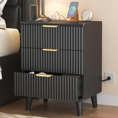 Modern Dresser and Nightstand Sets 3-Piece, 2 Nightstands 6-Drawer Dresser - Image 2