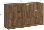7 Drawer Fluted Dresser with Deep Drawers for Bedroom, Walnut丨55 Wide Mid Century Dresser, Modern Chest of Drawers, Wood TV Stand Storage Organizer for Closet, Living Room, Hallway - Image 2