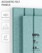 Fluxynara 36" x 24" Large Felt Bulletin Board, Aqua Blue - Image 5